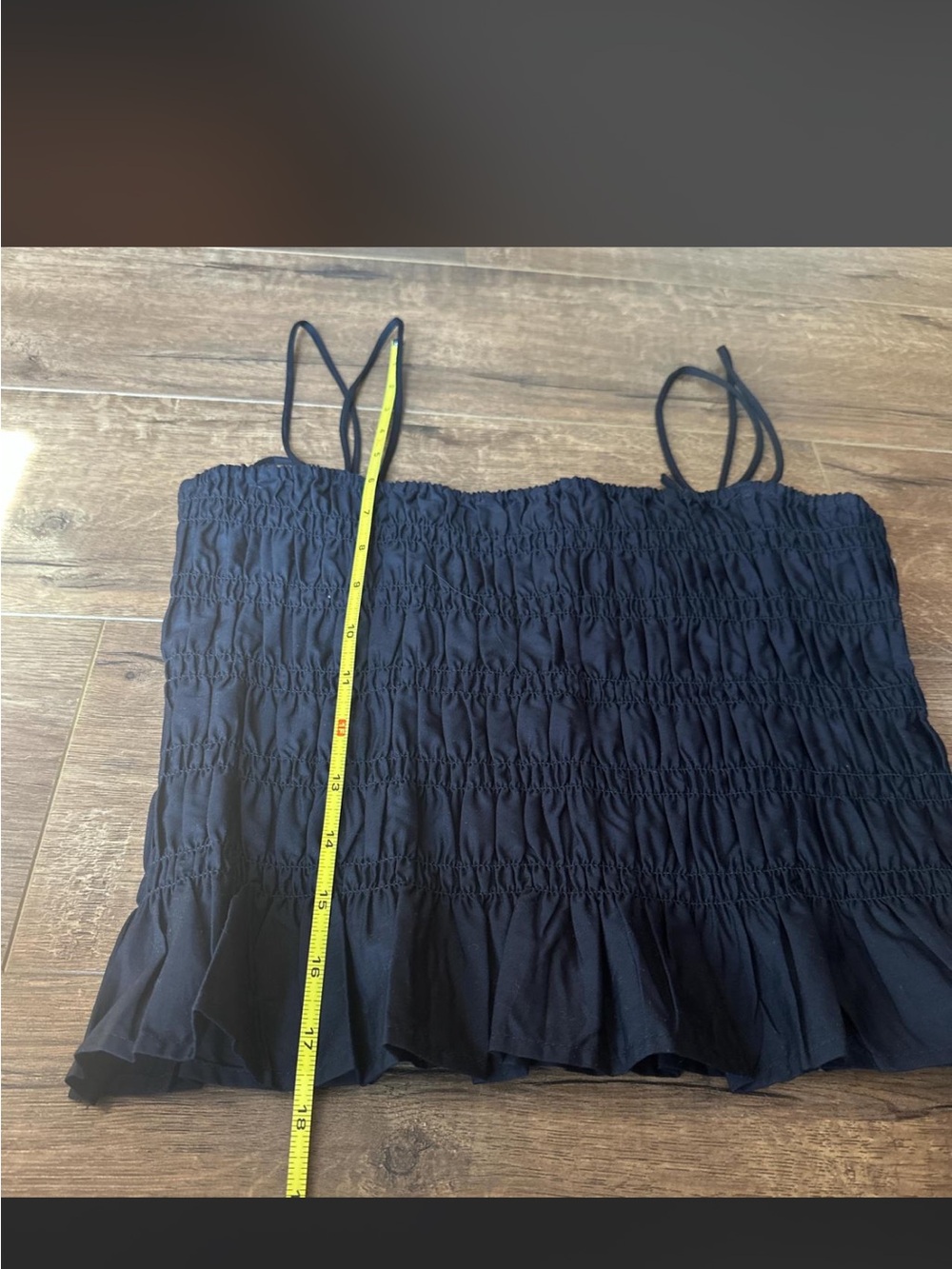H&M Red, Black & White Smocked Ruffle Cami Tops (Set of 3) - Picture 3 of 6